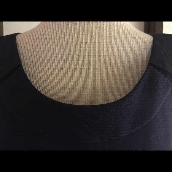 Beautiful JCrew silk and cotton  navy top! - Picture 6 of 10